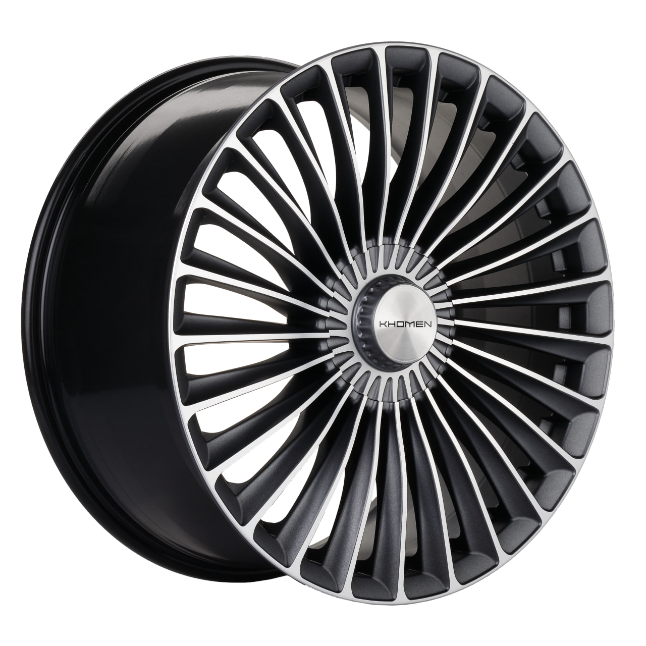 Khomen KHW2008 Gray-FP Matt 5*112 9.5xR20 ET38 DIA66.6