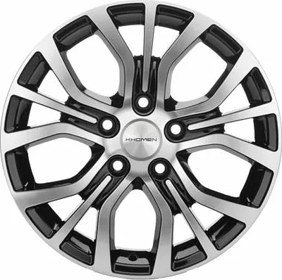 Khomen KHW1608 Black-FP 5*108 6.5xR16 ET45 DIA60.1